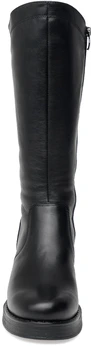 Женские черные сапоги ALEXIA LEVINI (Натуральный мех)