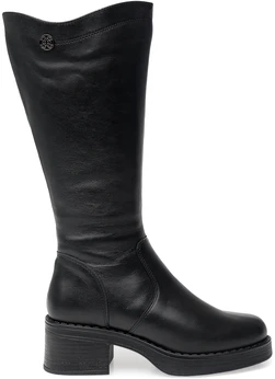 Женские черные сапоги ALEXIA LEVINI (Натуральный мех)