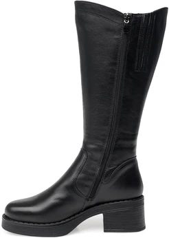 Женские черные сапоги ALEXIA LEVINI (Натуральный мех)