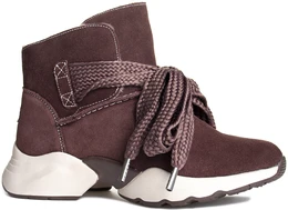 Женские коричневые ботинки Baden (Натуральная шерсть)