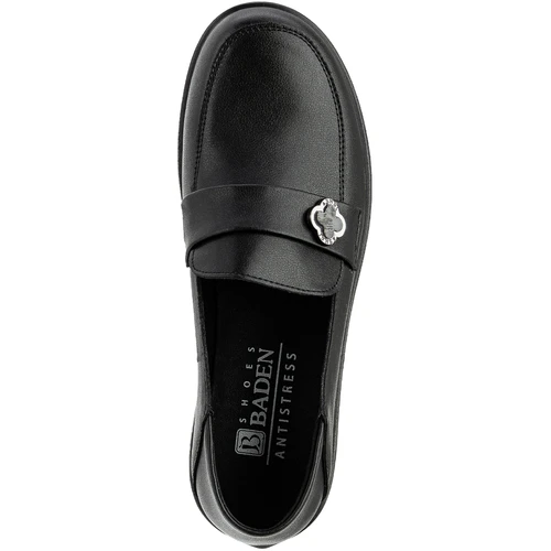 Женские черные лоферы Baden