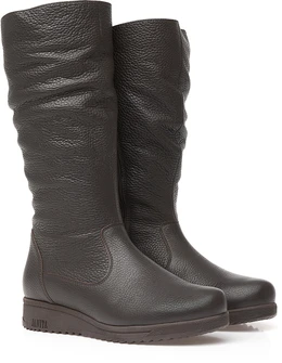 Женские коричневые сапоги Janita (Натуральный мех)