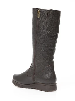 Женские коричневые сапоги Janita (Натуральный мех)