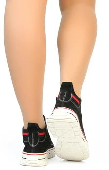 Женские черно-белые кеды Berkonty