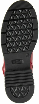 Женские красные ботинки Shoiberg (Натуральная шерсть)