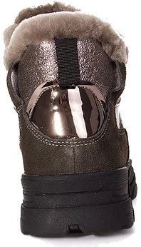 Женские коричневые ботинки Baden (Искусственный мех)