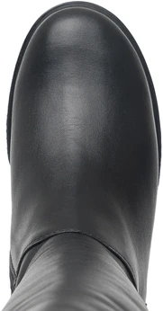 Женские черные сапоги ALEXIA LEVINI (Натуральный мех)