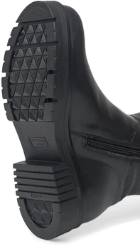 Женские черные сапоги ALEXIA LEVINI (Натуральный мех)