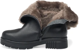 Женские черные сапоги ALEXIA LEVINI (Натуральный мех)