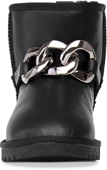 Женские черные угги Baden (Натуральная шерсть)