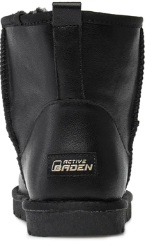 Женские черные угги Baden (Натуральная шерсть)