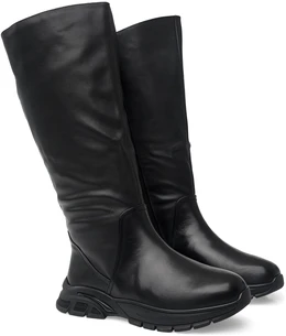 Женские черные сапоги Ascalini (Евромех)