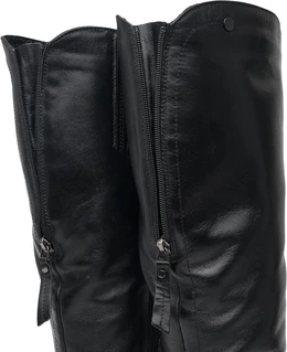 Женские черные сапоги ALEXIA LEVINI (Натуральная шерсть)