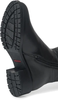 Женские черные сапоги ALEXIA LEVINI (Натуральная шерсть)