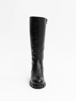 Женские черные сапоги ALEXIA LEVINI (Натуральная шерсть)