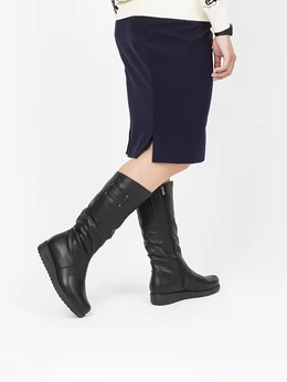 Женские черные сапоги Janita (Натуральный мех)