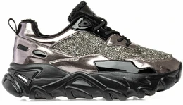 Женские бронзово-черные кроссовки Wilmar (Байка)