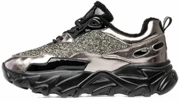 Женские бронзово-черные кроссовки Wilmar (Байка)