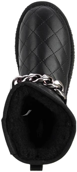 Женские черные угги Baden (Натуральная шерсть)