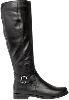 Женские черные сапоги Francesco Donni (Байка)