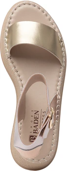 Женские золотые босоножки Baden