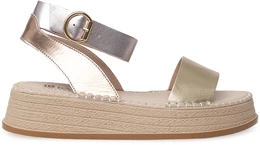 Женские золотые босоножки Baden