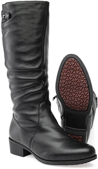 Женские черные сапоги Baden (Натуральный мех)