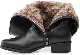 Женские черные сапоги Baden (Натуральный мех)