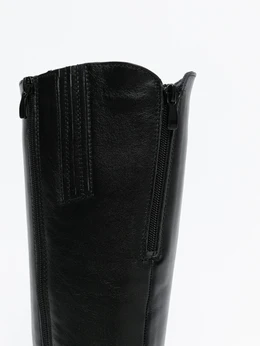 Женские черные сапоги ALEXIA LEVINI (Натуральная шерсть)
