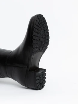 Женские черные сапоги ALEXIA LEVINI (Натуральная шерсть)