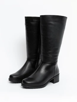 Женские черные сапоги ALEXIA LEVINI (Натуральная шерсть)