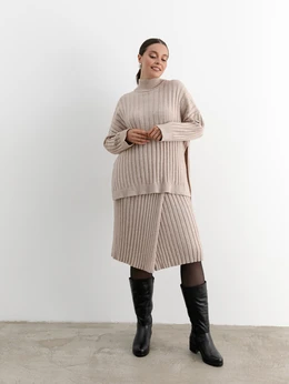 Женские черные сапоги ALEXIA LEVINI (Натуральная шерсть)