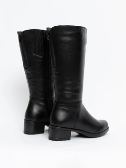 Женские черные сапоги ALEXIA LEVINI (Натуральная шерсть)