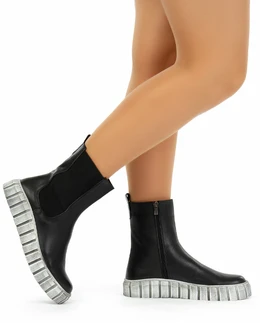 Женские черные ботинки Ascalini (Байка)