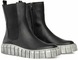 Женские черные ботинки Ascalini (Байка)