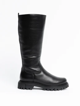 Женские черные сапоги ALEXIA LEVINI (Натуральная шерсть)