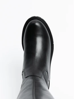 Женские черные сапоги ALEXIA LEVINI (Натуральная шерсть)