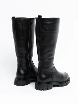 Женские черные сапоги ALEXIA LEVINI (Натуральная шерсть)