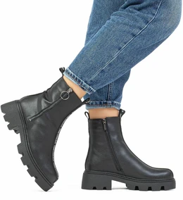 Женские черные ботинки Baden (Натуральная шерсть)