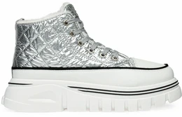 Женские серебряные ботинки Wilmar (Искусственный мех)