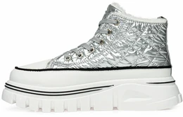 Женские серебряные ботинки Wilmar (Искусственный мех)