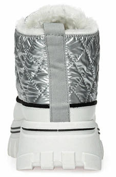 Женские серебряные ботинки Wilmar (Искусственный мех)