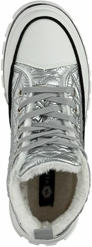 Женские серебряные ботинки Wilmar (Искусственный мех)