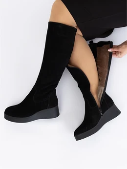 Женские черные сапоги Baden (Еврошерсть)