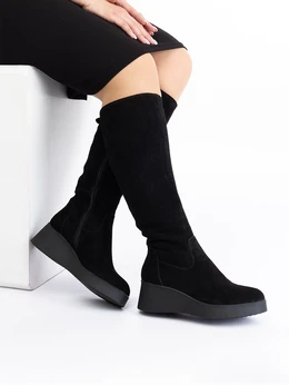 Женские черные сапоги Baden (Еврошерсть)