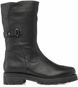 Женские черные полусапоги Janita (Натуральный мех)