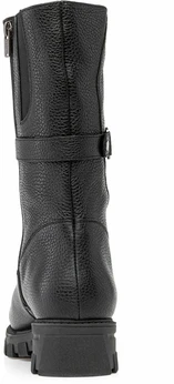 Женские черные полусапоги Janita (Натуральный мех)