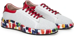 Женские белые полуботинки Ascalini