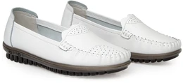 Женские белые мокасины Baden