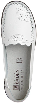 Женские белые мокасины Baden